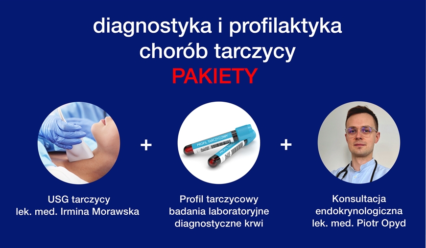 Diagnostyka i profilaktyka chorób tarczycy - PAKIETY